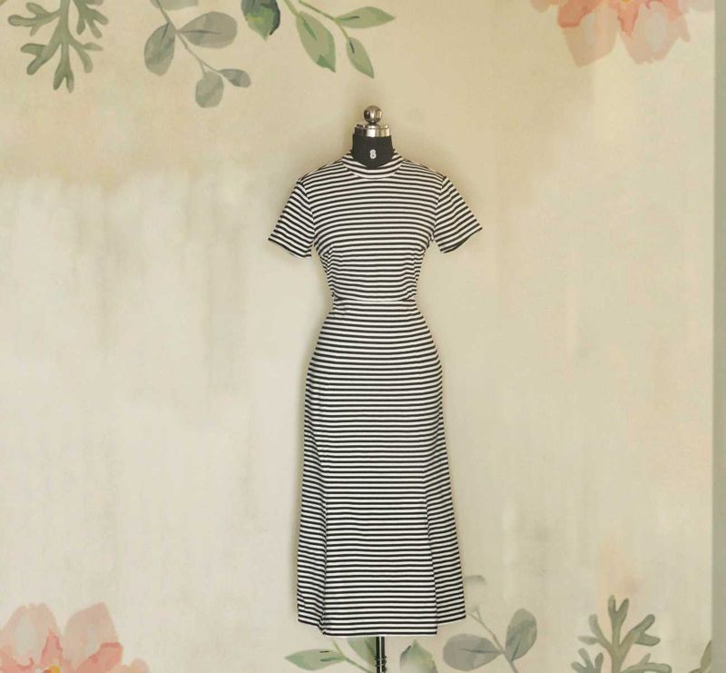 Vero Moda Striped Midi Dress
