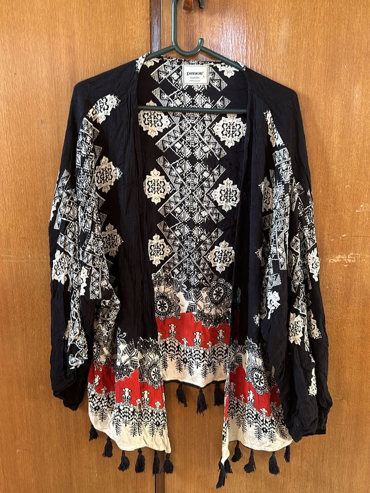 Black White &amp; Red Shrug