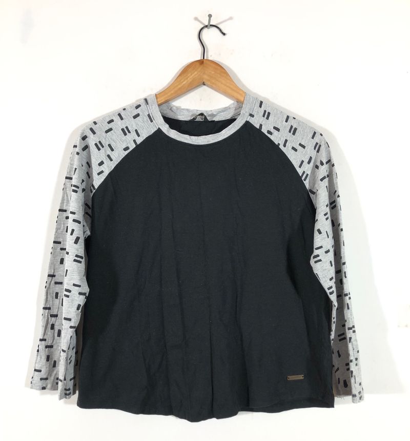 Black Printed Top(Women’s)