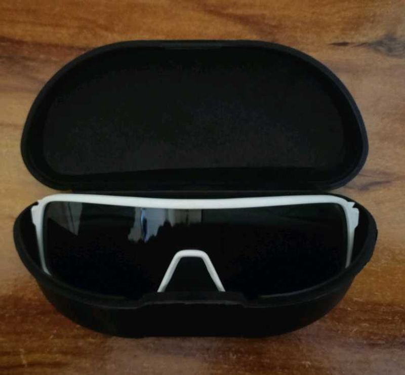 White Frame Sport Sunglasses