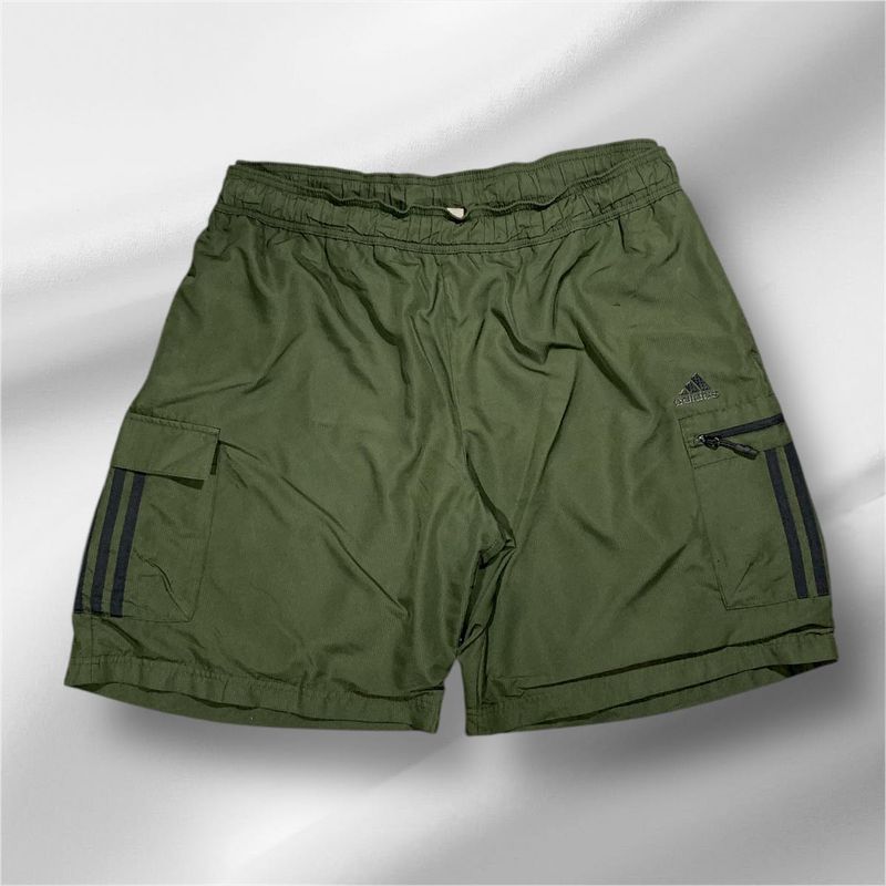 Adidas Olive Green Cargo Shorts