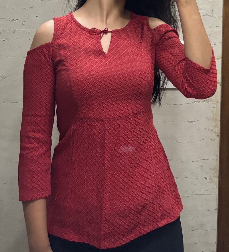 Red Festive Top
