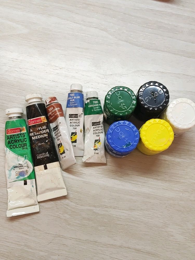 ACRYLIC PAINTS + WATERCOLOURS