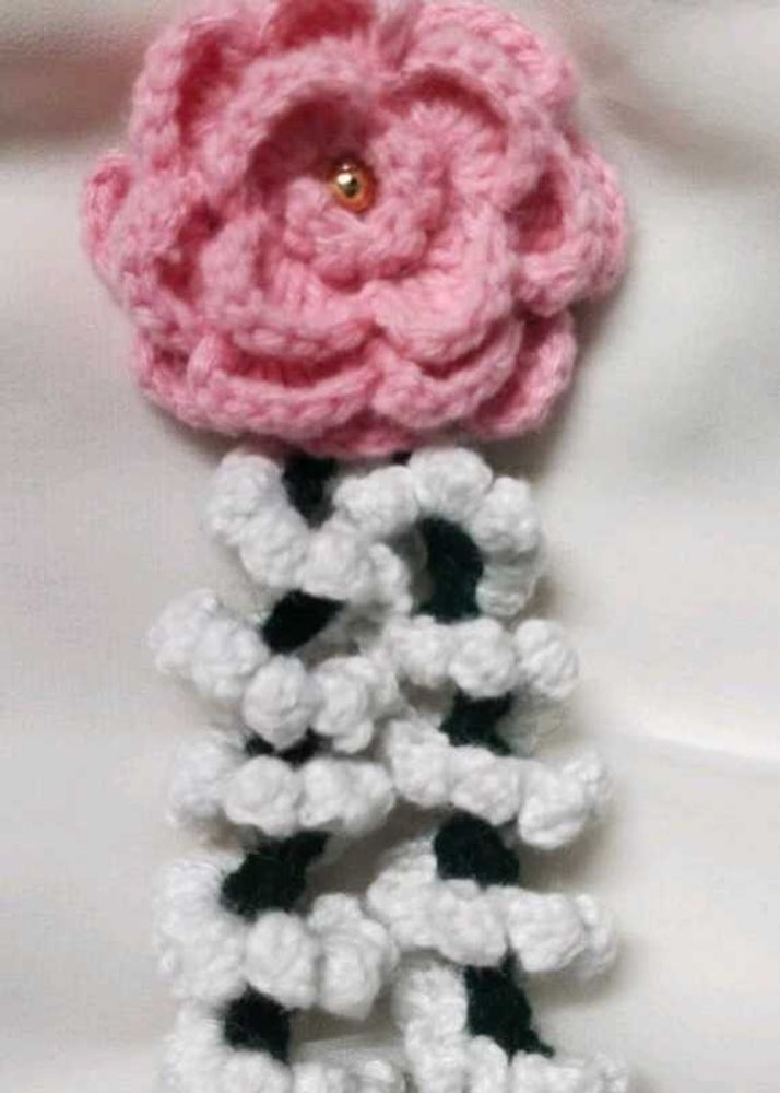 Crochet Flower Hair Tie