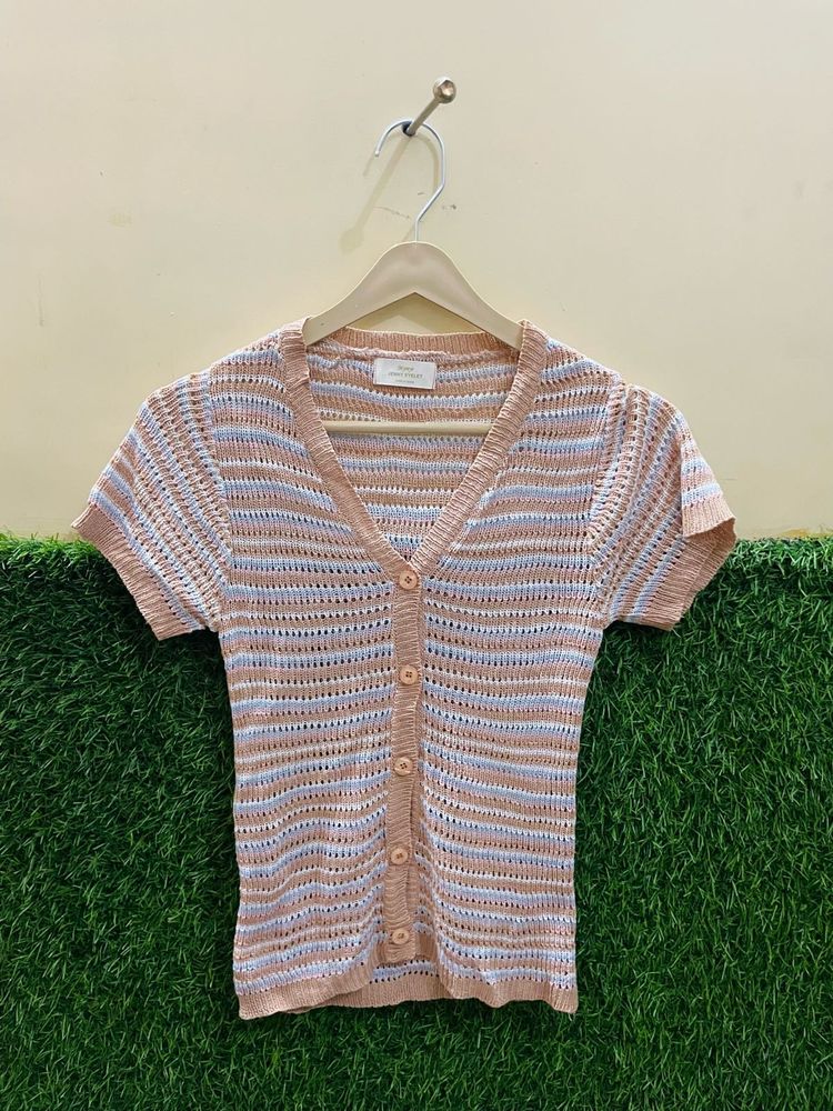 ELEGANT KNITTED TOP FOR WOMEN