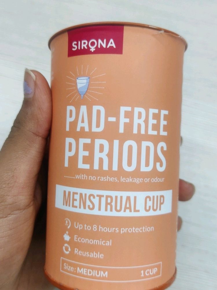 Sirona Menstrual Cup Pad Free Periods