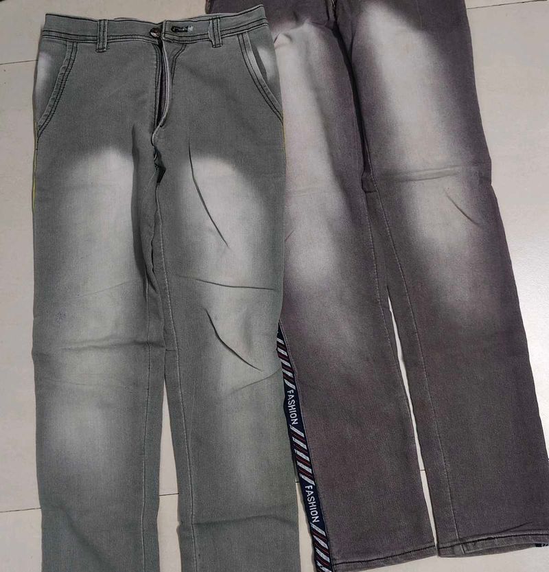 Gray Denim Jeans