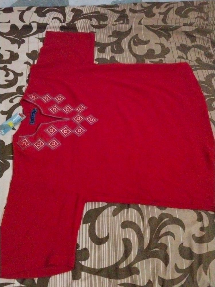 Slok Red Classy Top