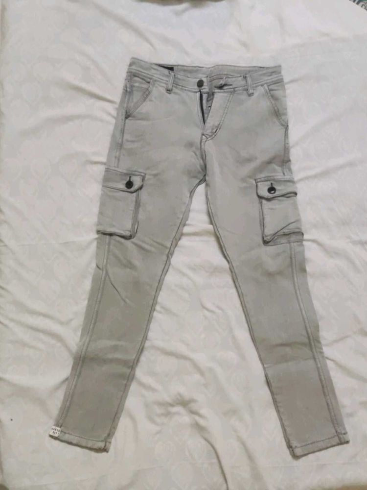 Gray Cargo Pants