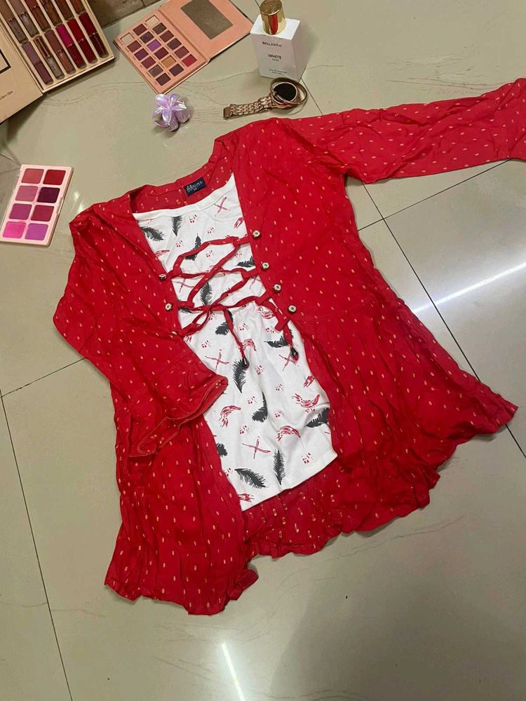 Red Dotted Top