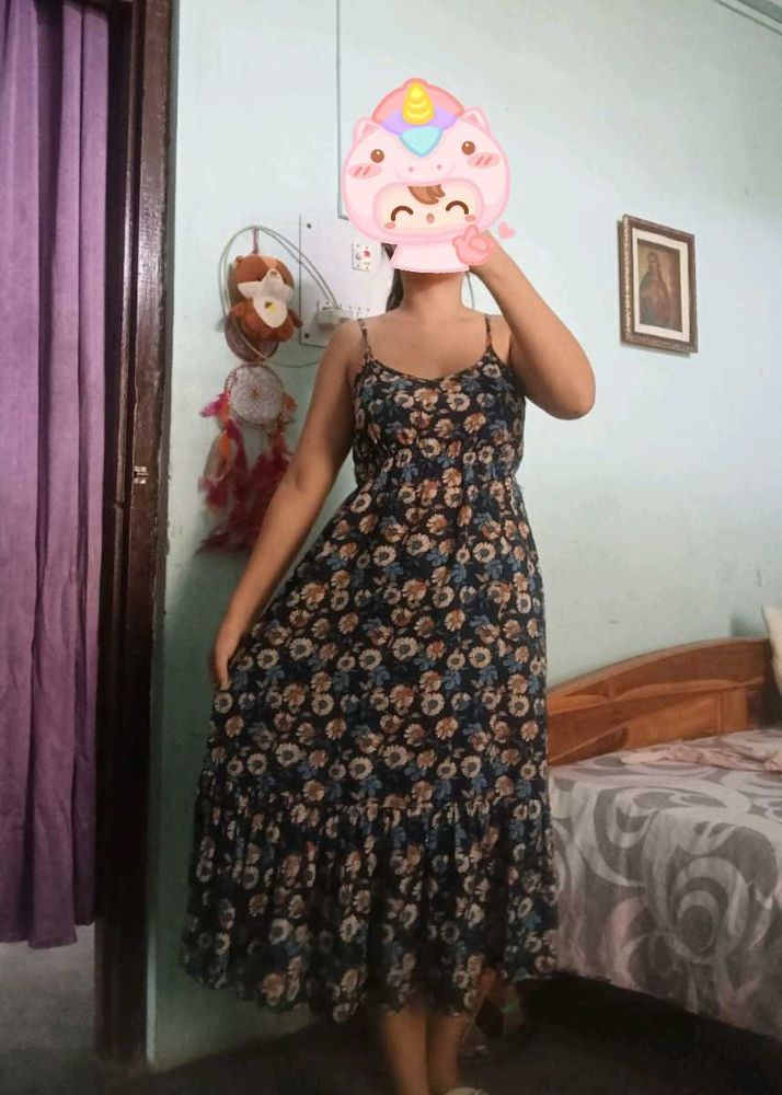 Floral Print Maxi Dress