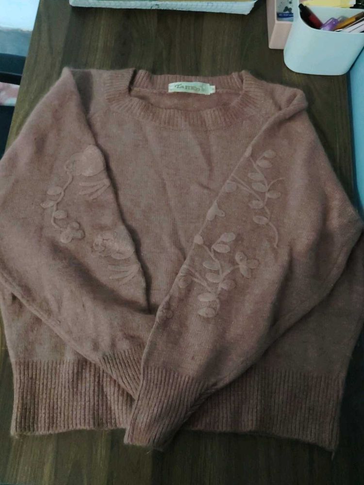 Floral Embroidered Sweater