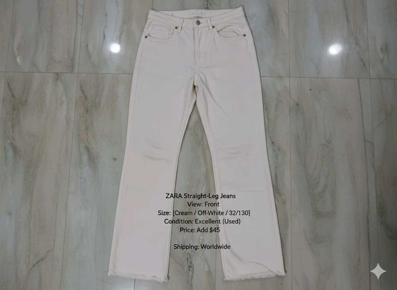 Zara Straight-Leg Jeans