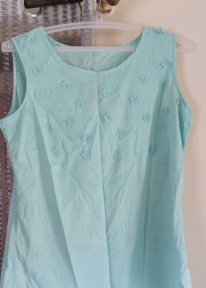 Light Blue Sleeveless Top