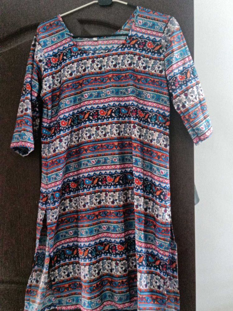 Colorful Bohemian Tunic Top