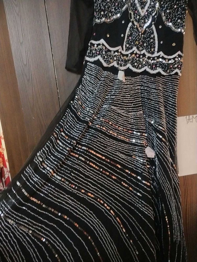 Elegant Black Ethnic Gown