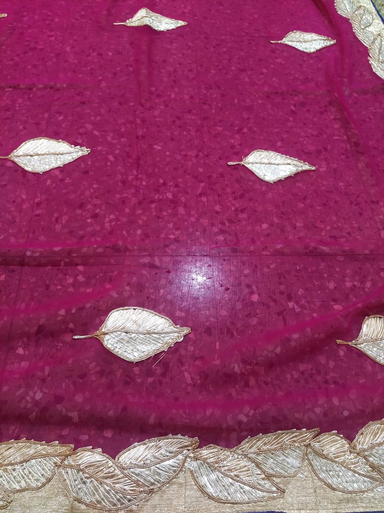 rani colour saree
