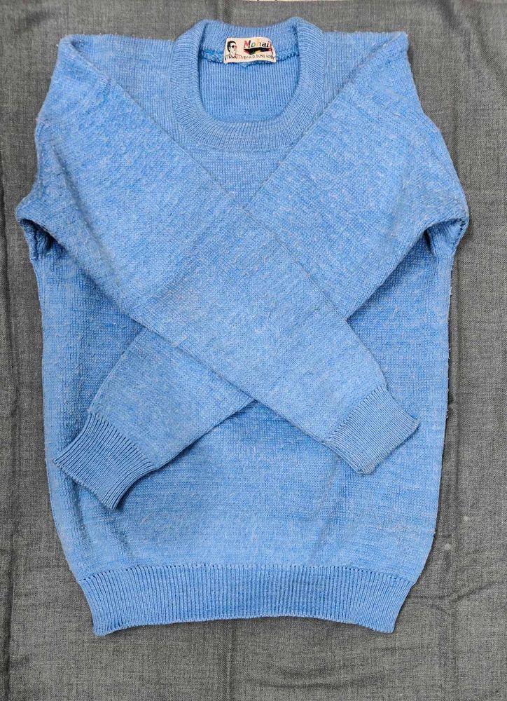 Blue Men Woolen Sweater