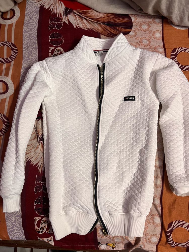 White Quilted Jacket