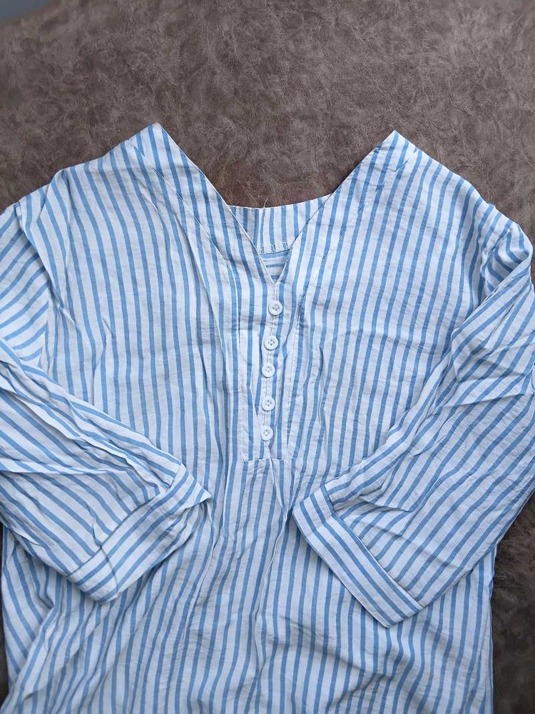 Short Blue Kurti Top  🪷 🦚