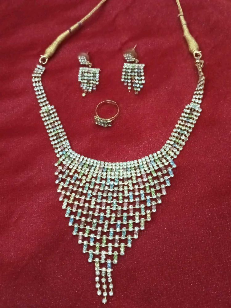 Necklace With Earing And Ring