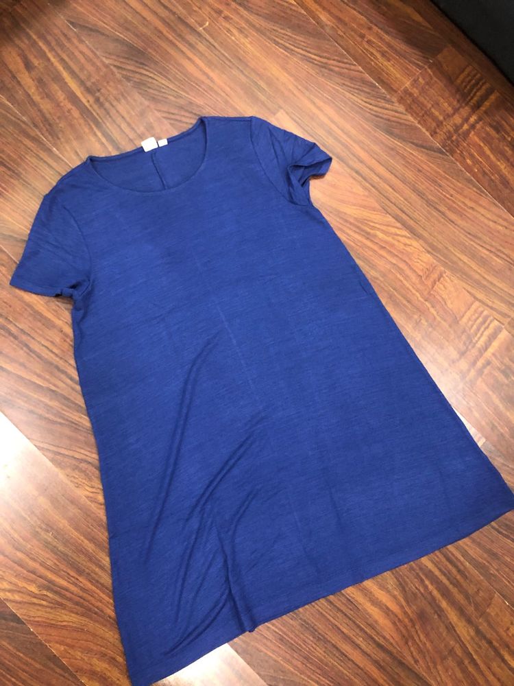 GAP Ladies Blue T-Shirt Dress