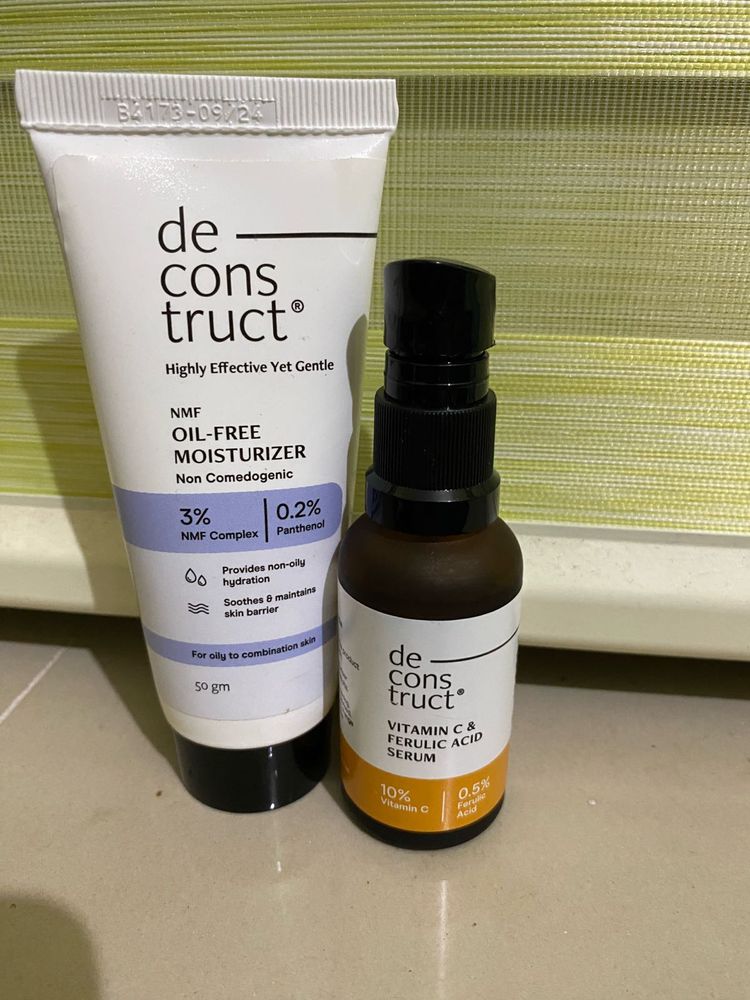 Combo Deconstruct Moisture Cream And Vitamin C Ser