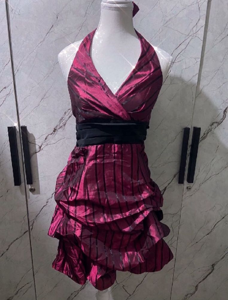 Gangsta&#39;licious Satin poufy mini dress-le Chateau