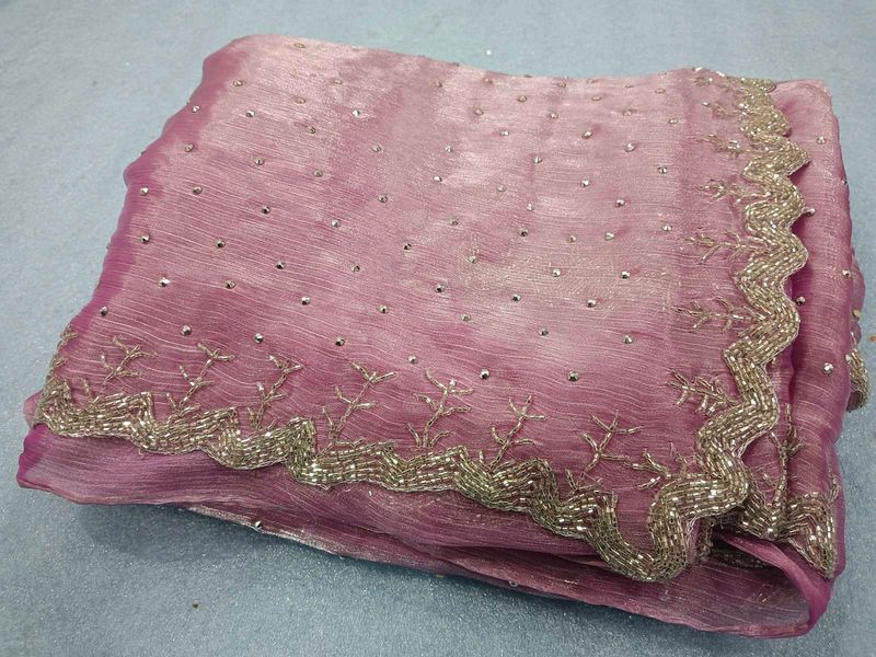 Elegant Embroidered Saree