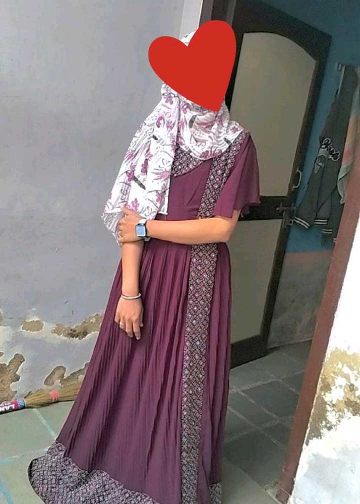 Elegant Maroon Maxi Dress