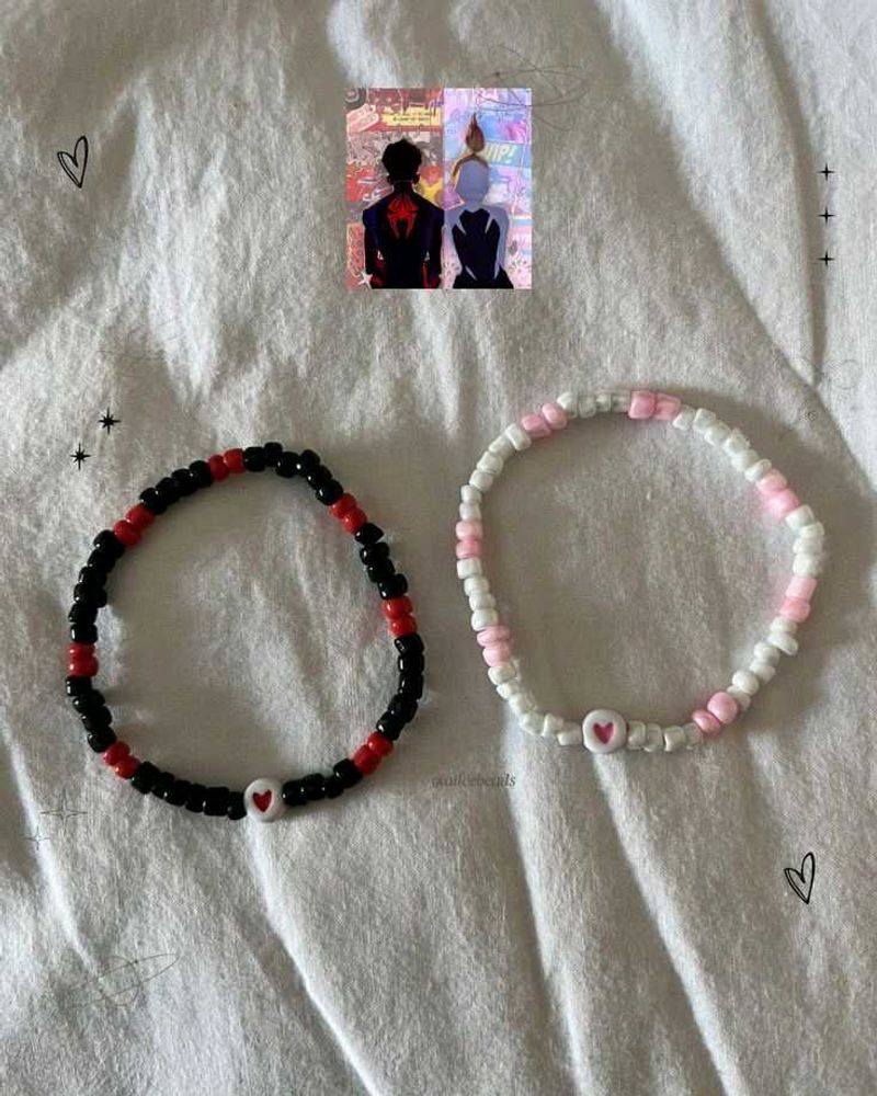 Beaded Heart Bracelets