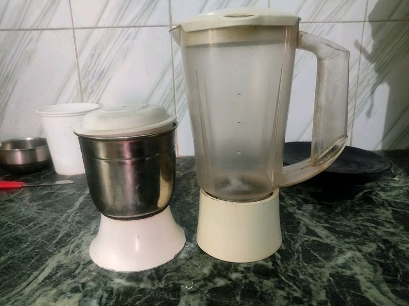 Mixer Glass and Stell Jar