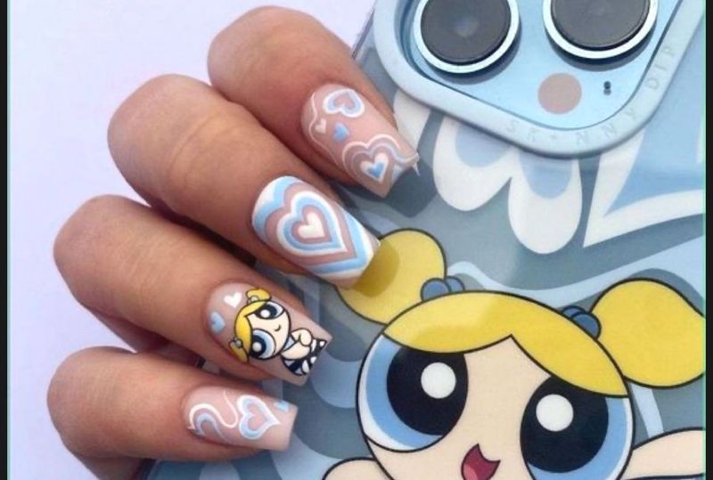 Powerpuff Girls Nails
