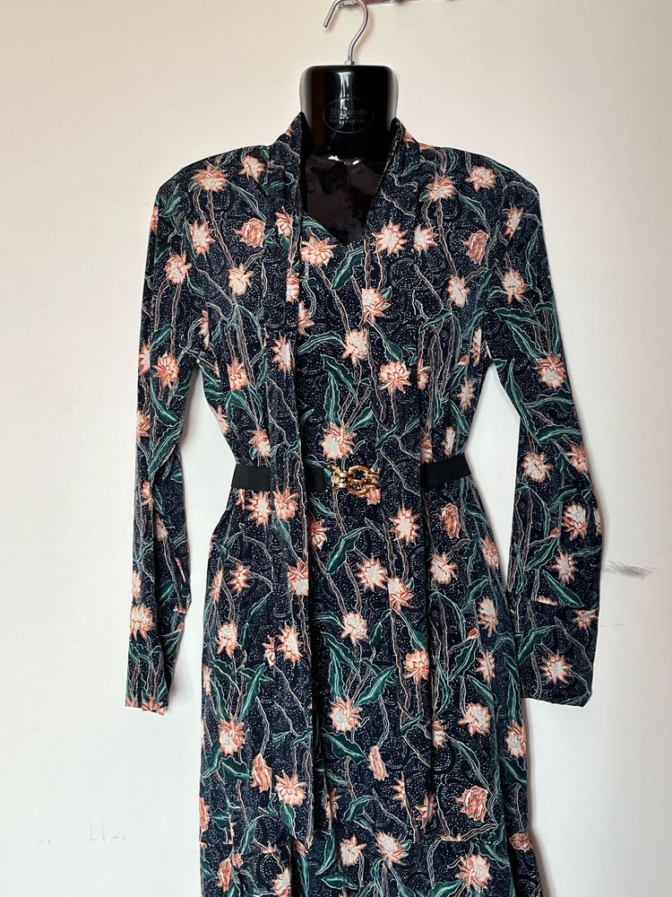 New Korean Floral Dress