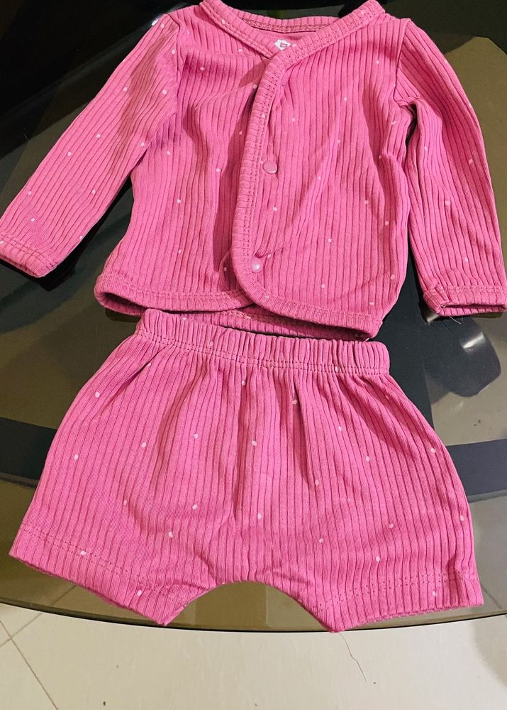 Cute Pink Baby Outfit Set