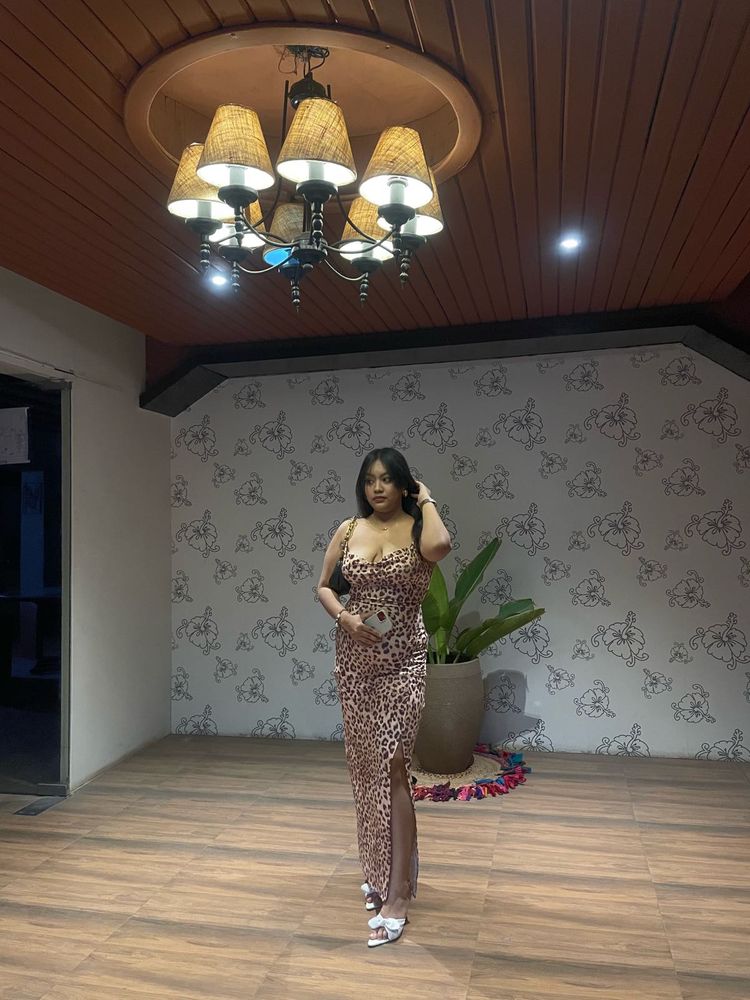 Leopard Print Maxi Dress