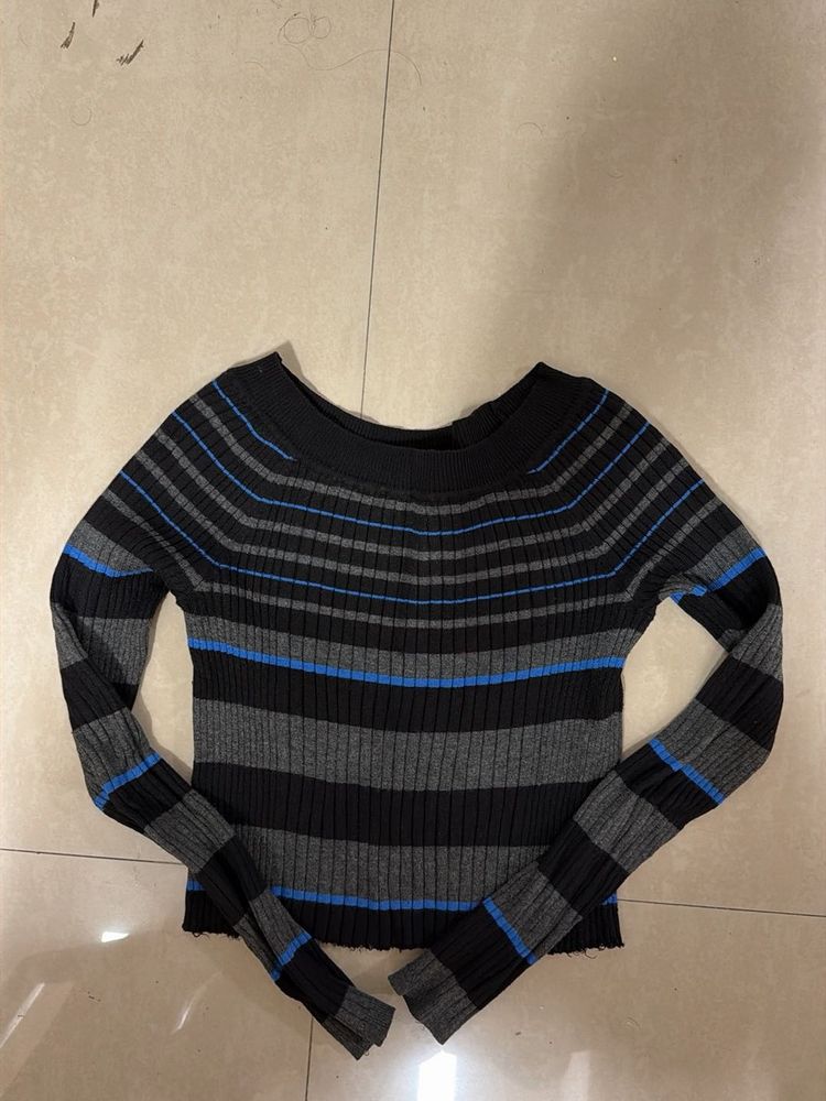 Striped Long Sleeve Sweater
