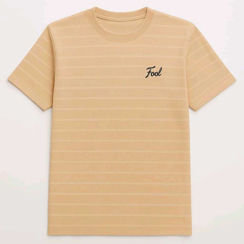 Striped &#39;Fool&#39; Tee