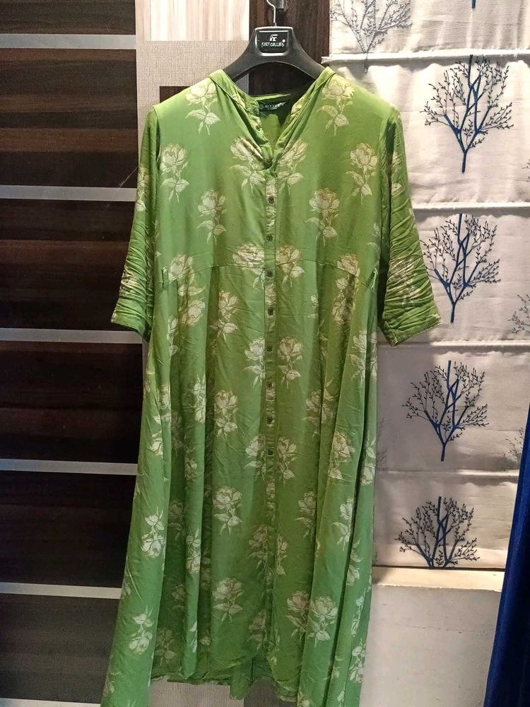 Floral Green Dress