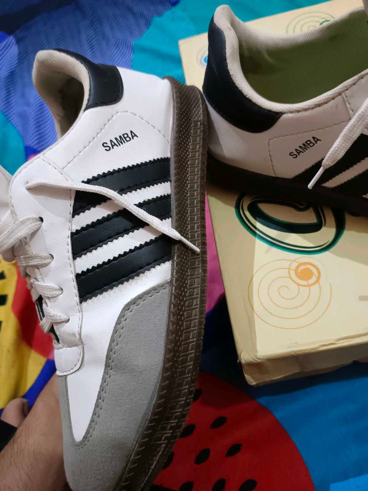 Adidas Samba Dupes In White Colour 🤍