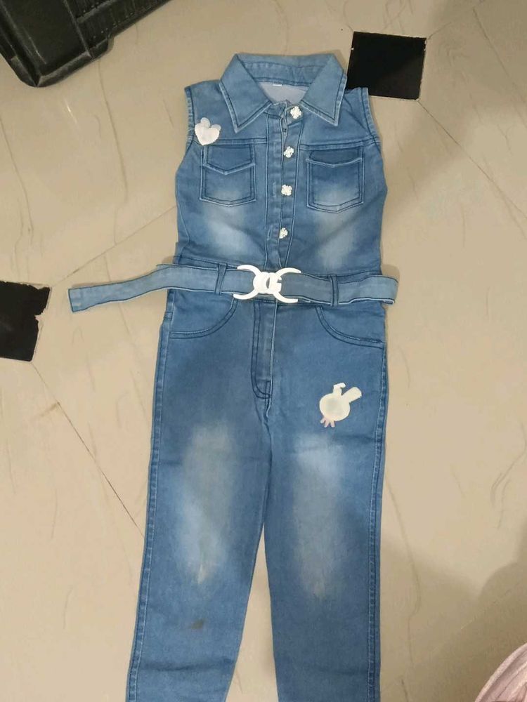Denim Jumpsuit for Girls
