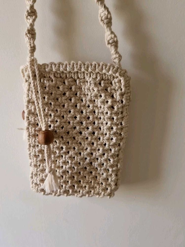 Handmade Macrame Crossbody Bag