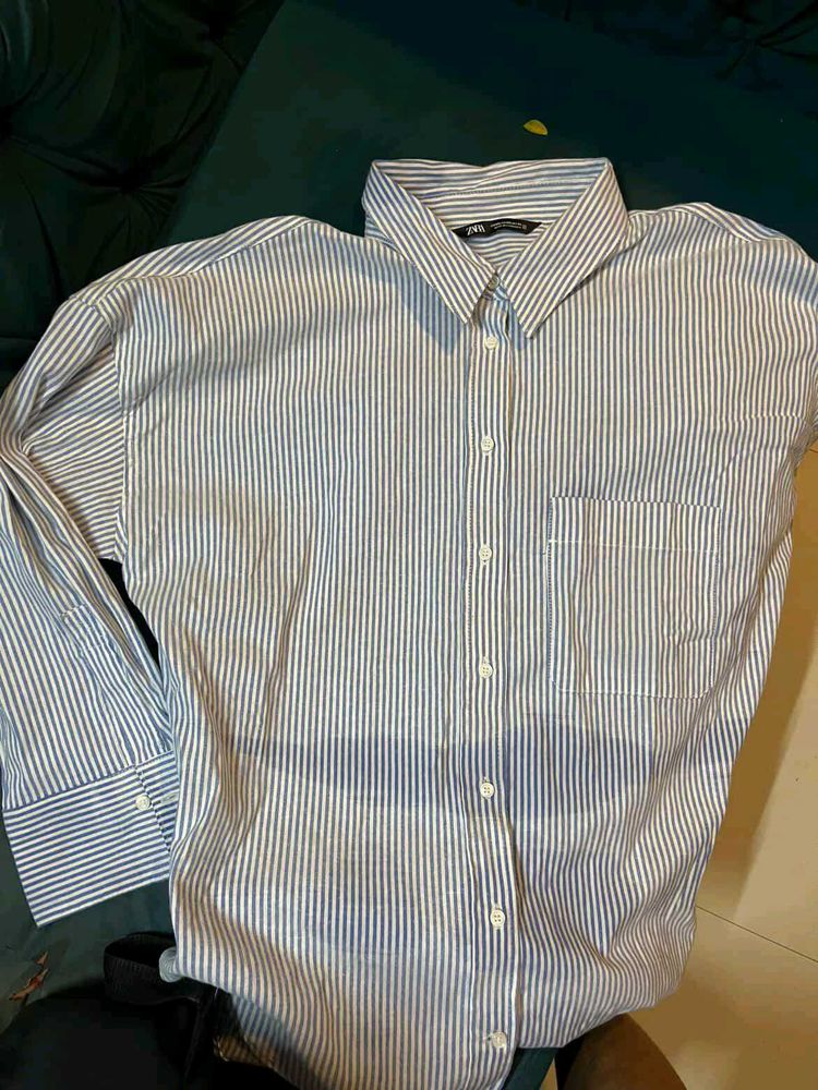 Men Striped Shirt Casual Formal