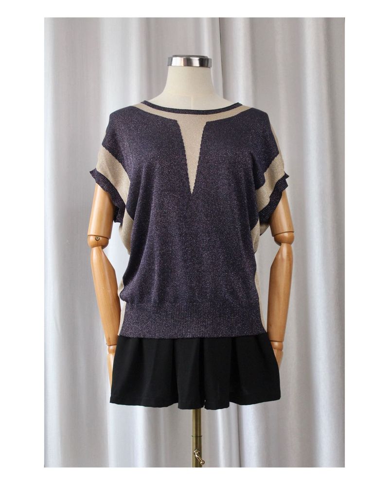 Korean Glittery Knit Top