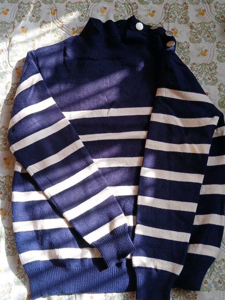 Striped Knit Sweater