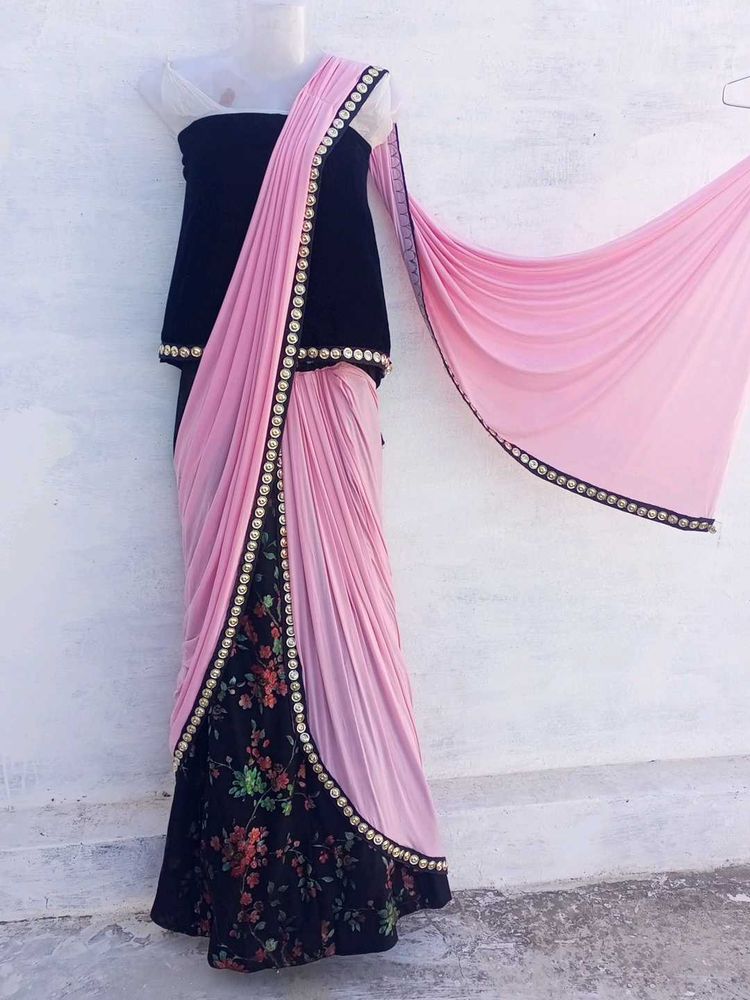 New Lehnga Com Saree