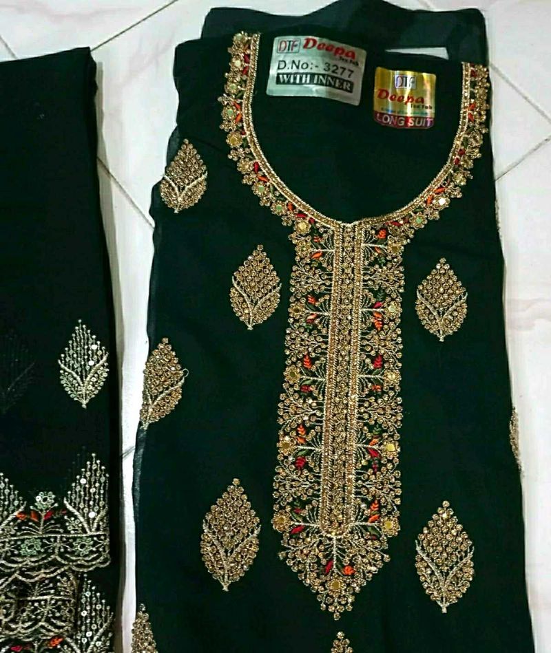 New Zarkan Work Georgette Material