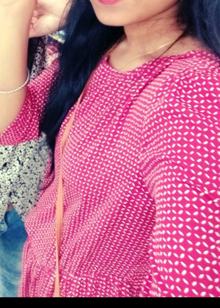 Cute Maroon Printed Top
