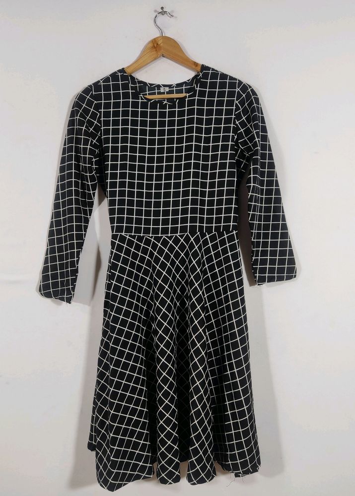 Black Checked Dress (Women)