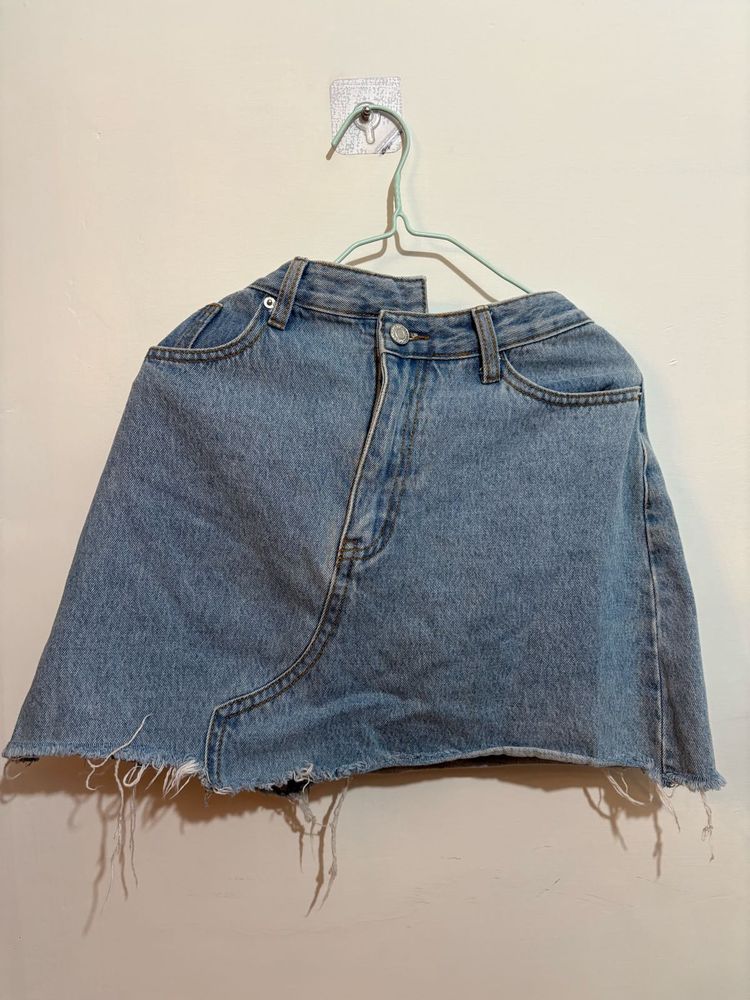 Denim Mini Skirt
